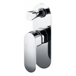 Cora Chrome Wall Mixer With Diverter